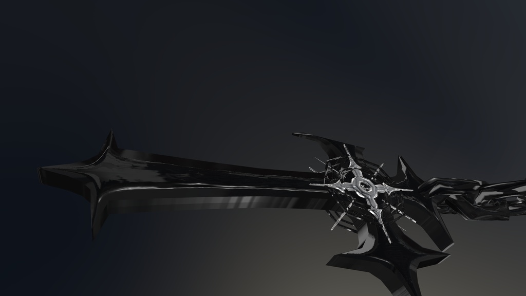 【オリジナル3Dモデル】AbyssNightmare -アビスナイトメア-【斧】VRChat想定 パーティクルやギミック付き 大斧 Axe