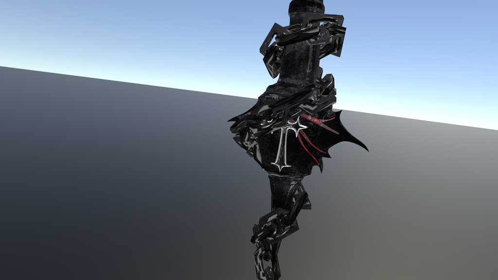 【オリジナル3Dモデル】AbyssNightmare -アビスナイトメア-【斧】VRChat想定 パーティクルやギミック付き 大斧 Axe