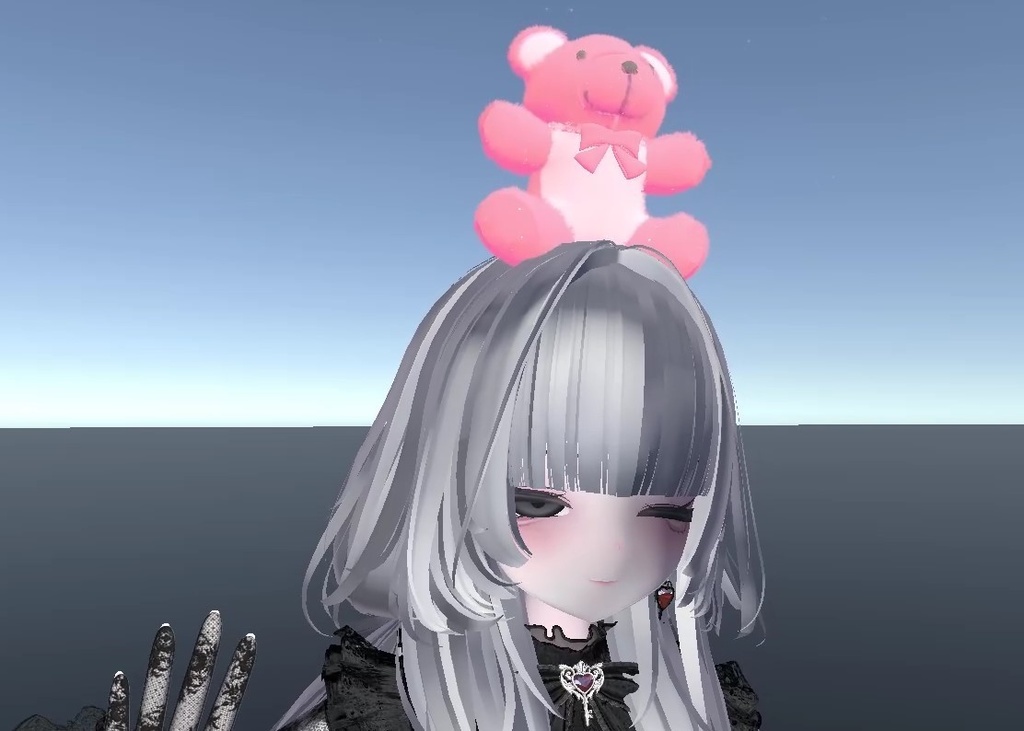 【オリジナル3Dモデル】DeathBear -デスベアー-【熊のぬいぐるみ武器】VRChat想定 パーティクルやギミック付き  隠し武器 銃