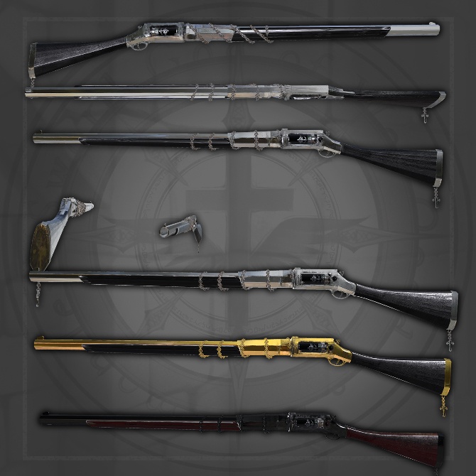 【オリジナル3Dモデル】PunisherZenith -パニッシャーゼニス-【魔法銃】VRChat想定 パーティクルやギミック付き 銃 魔法