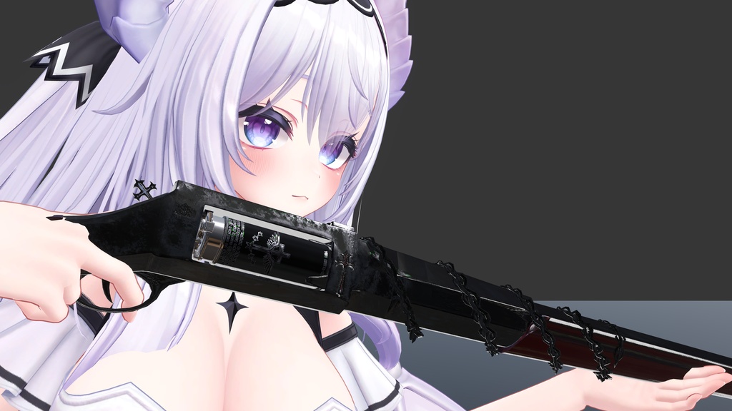 【オリジナル3Dモデル】PunisherZenith -パニッシャーゼニス-【魔法銃】VRChat想定 パーティクルやギミック付き 銃 魔法