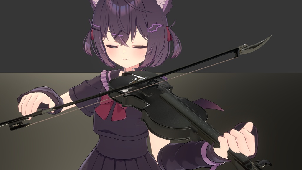 【オリジナル3Dモデル】Edel Kreis -エーデルクライス-【楽器型魔法武器】VRChat想定 パーティクルやギミック付き バイオリン パイルバンカー 魔法武器