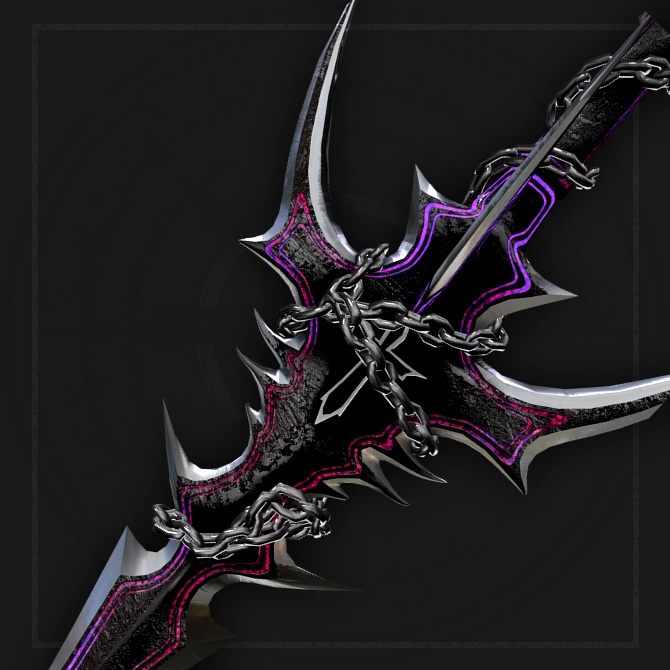 【オリジナル3Dモデル】Catastrophe -カタストロフ-【槍】VRChat想定 パーティクルやギミック付き 槍投げ スピア 爆発 魔法武器