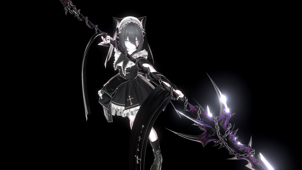 【オリジナル3Dモデル】Catastrophe -カタストロフ-【槍】VRChat想定 パーティクルやギミック付き 槍投げ スピア 爆発 魔法武器