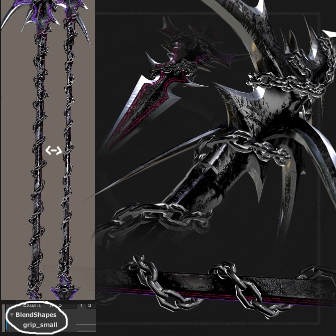 【オリジナル3Dモデル】Catastrophe -カタストロフ-【槍】VRChat想定 パーティクルやギミック付き 槍投げ スピア 爆発 魔法武器