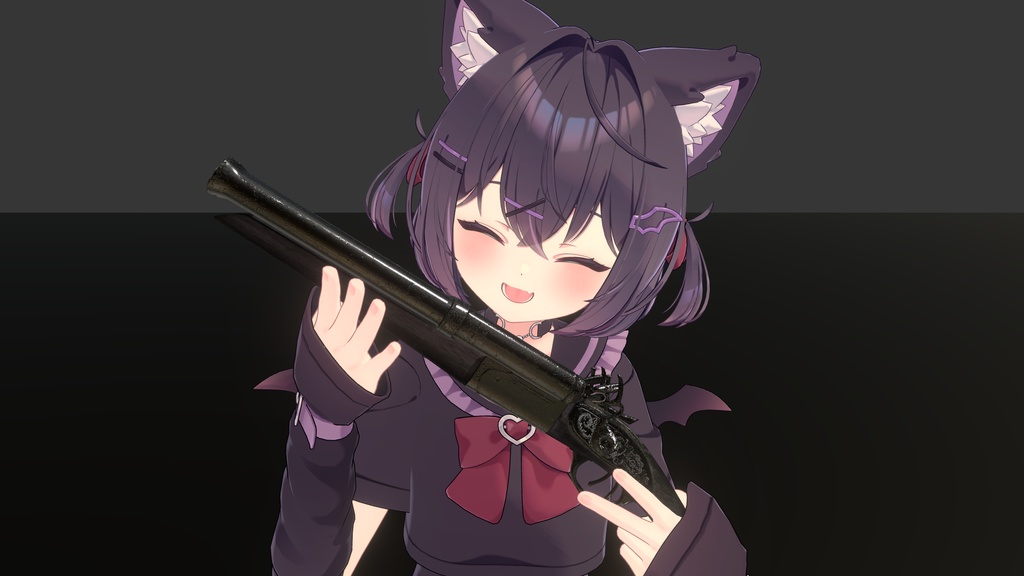 【オリジナル3Dモデル】Avenger Nadir -アベンジャーネイディア-【ダブルバレルショットガン】VRChat想定 パーティクルやギミック付き ダブルバレル ショットガン 中折式 水平二連 散弾銃 魔法銃