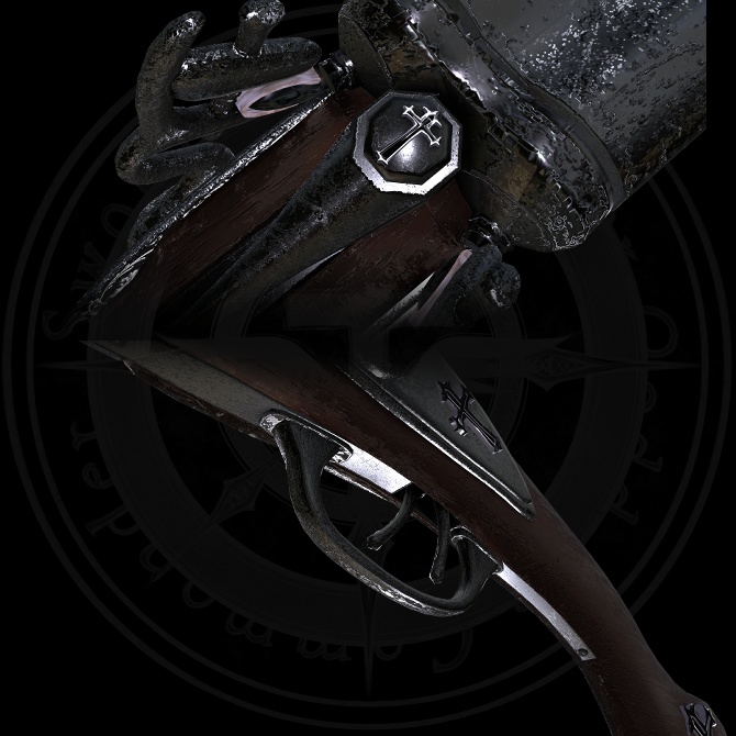 【オリジナル3Dモデル】Avenger Nadir -アベンジャーネイディア-【ダブルバレルショットガン】VRChat想定 パーティクルやギミック付き ダブルバレル ショットガン 中折式 水平二連 散弾銃 魔法銃