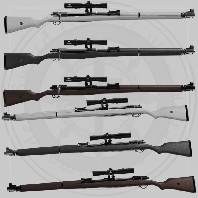 【オリジナル3Dモデル】Enforcer -エンフォーサー-【スナイパーライフル】VRChat想定 パーティクルやギミック付き ボルトアクション 狙撃 魔法 闇属性 対物ライフル