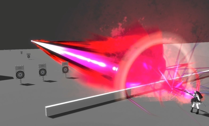 【オリジナル3Dモデル】Enforcer -エンフォーサー-【スナイパーライフル】VRChat想定 パーティクルやギミック付き ボルトアクション 狙撃 魔法 闇属性 対物ライフル