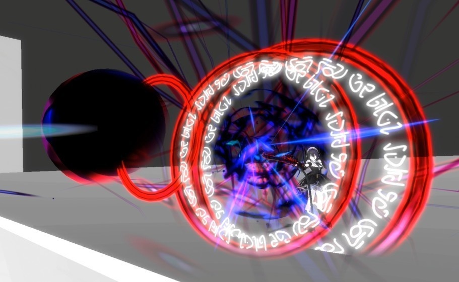 【オリジナル3Dモデル】Enforcer -エンフォーサー-【スナイパーライフル】VRChat想定 パーティクルやギミック付き ボルトアクション 狙撃 魔法 闇属性 対物ライフル