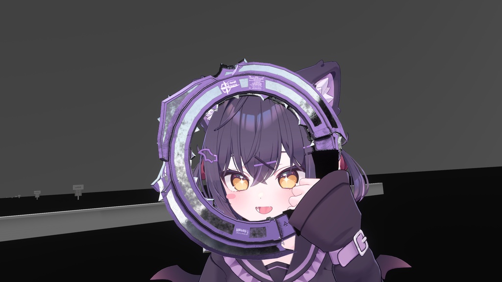 SALE!!【オリジナル3Dモデル】Hermit -ハーミット-【チャクラム】VRChat想定 パーティクルやギミック付き 魔法武器 手裏剣 投擲武器 展開式ブレード