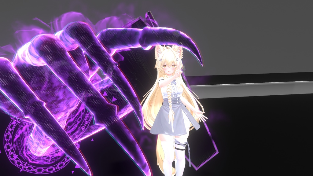 SALE!!【オリジナル3Dモデル】Executioner -エクスキューショナー-【棺桶】VRChat想定 パーティクルやギミック付き 魔法武器 サブアーム 闇属性 鎖 剣 ハロウィン