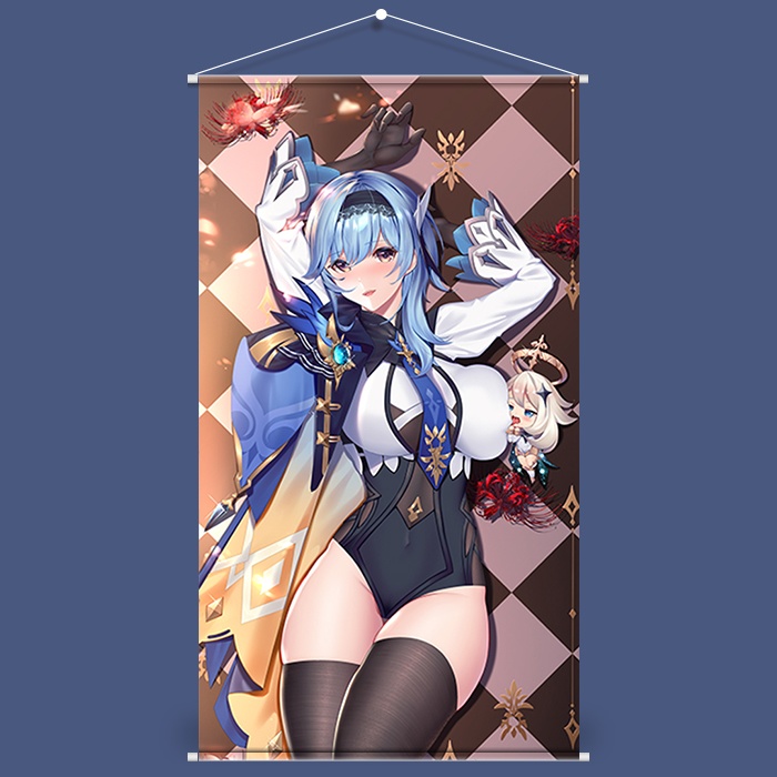 Genshin Impact 原神 优菈 エウルア eula タペストリー (50*90 CM)