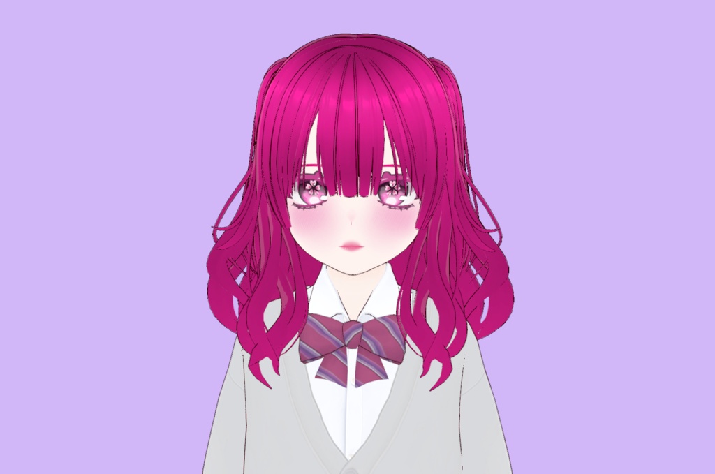 【Free VRoid model】ちえり高3ver.(汎用)【VRM】