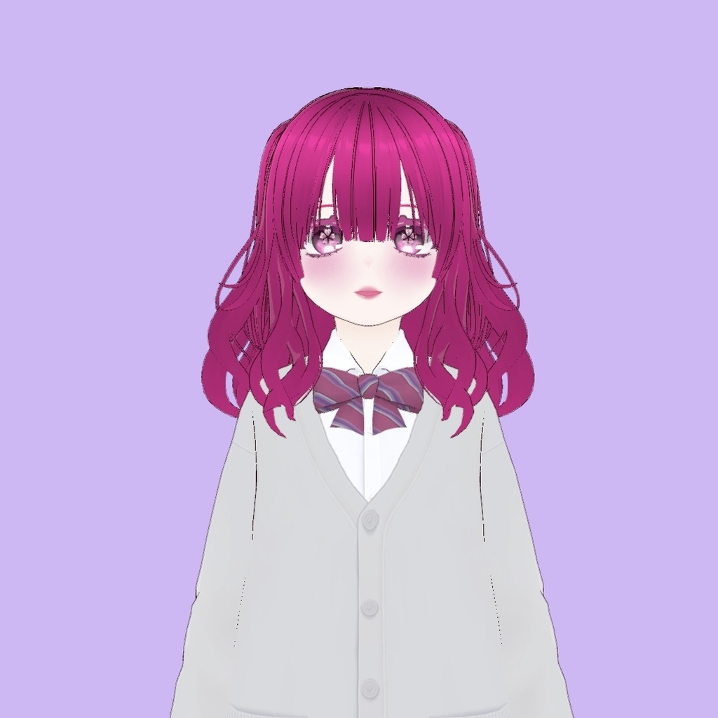 【Free VRoid model】ちえり高3ver.(汎用)【VRM】