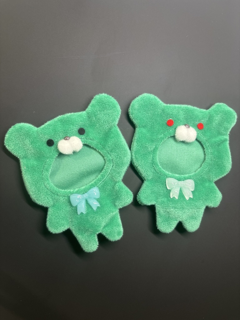 8cmぬい用着ぐるみ クマ(緑)着用ぬいサイズ諸注意あり