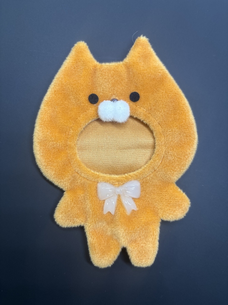 8cmぬい用着ぐるみ ねこ(キャメル)着用ぬいサイズ諸注意あり