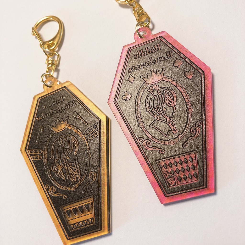 シルエット風アクリルキーホルダー