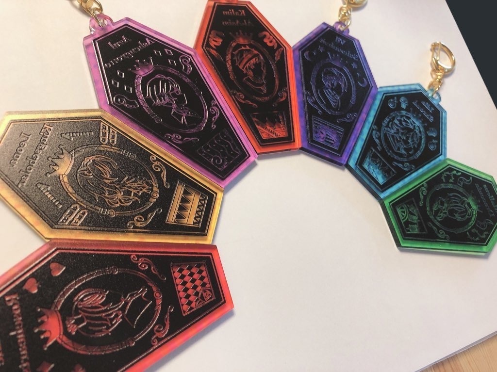 シルエット風アクリルキーホルダー