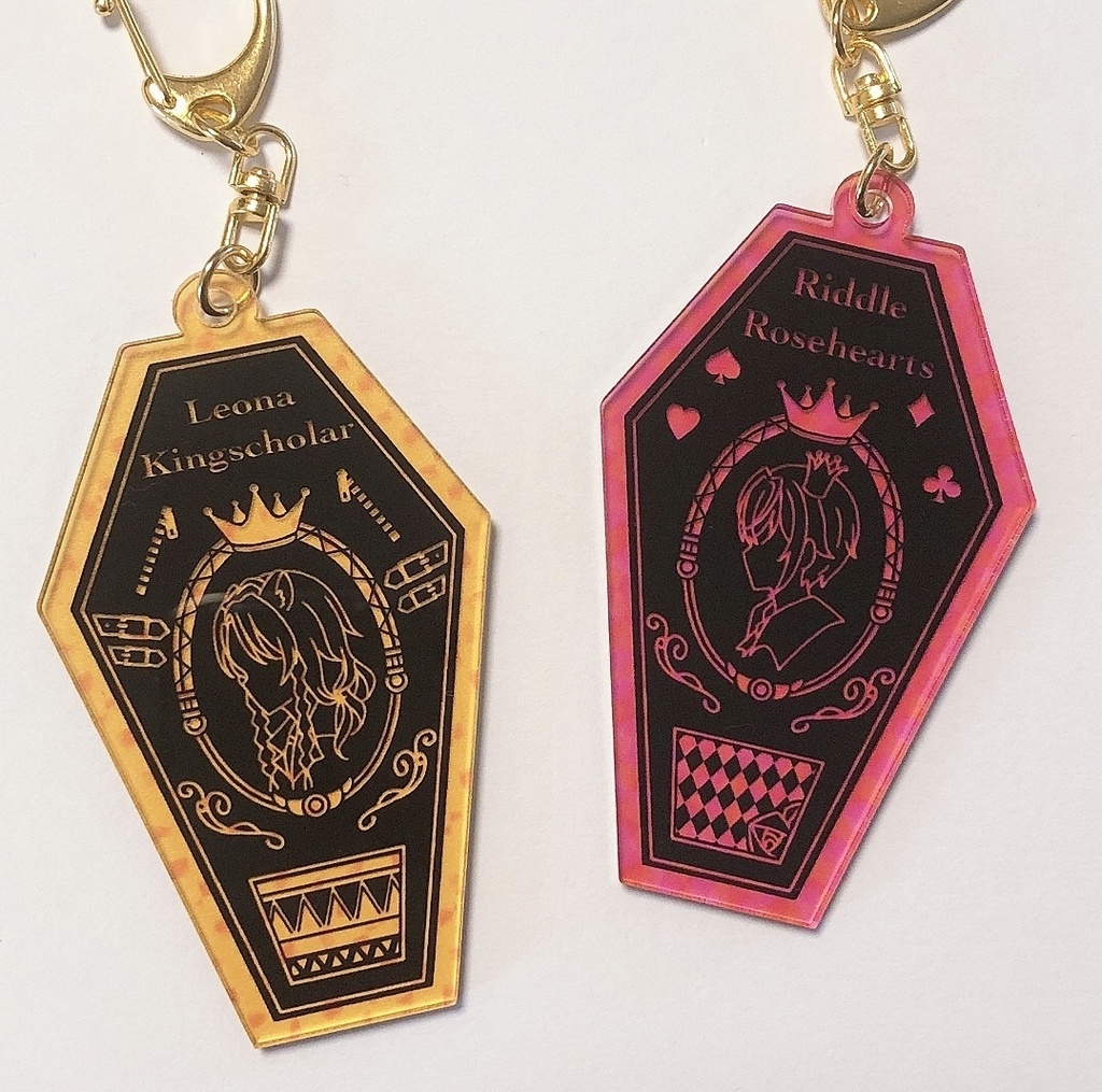 シルエット風アクリルキーホルダー