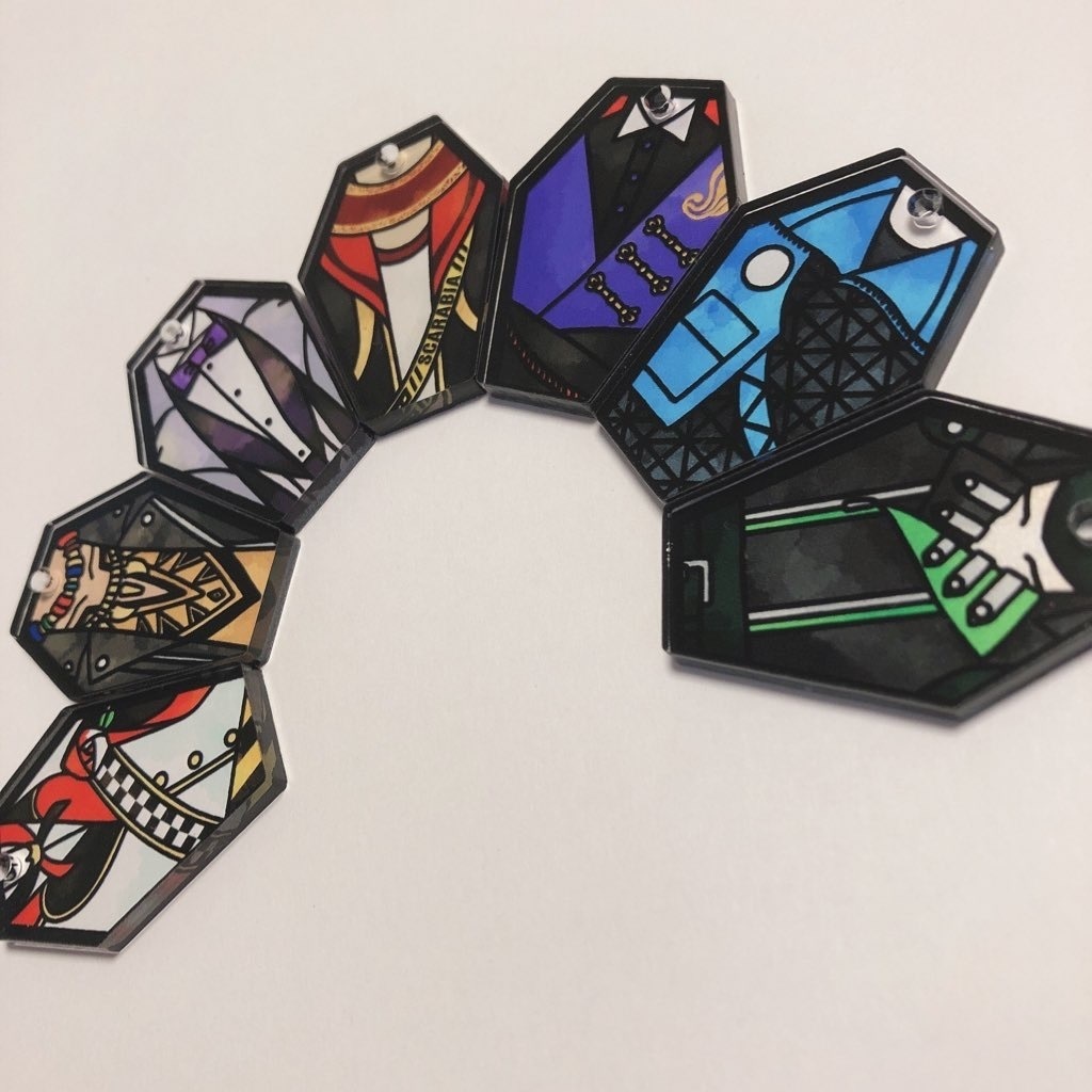 寮服ステンドグラス風アクリルチャーム