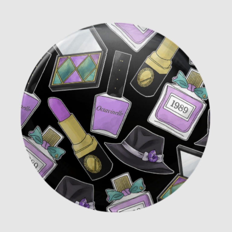 各寮モチーフコスメ缶ミラー