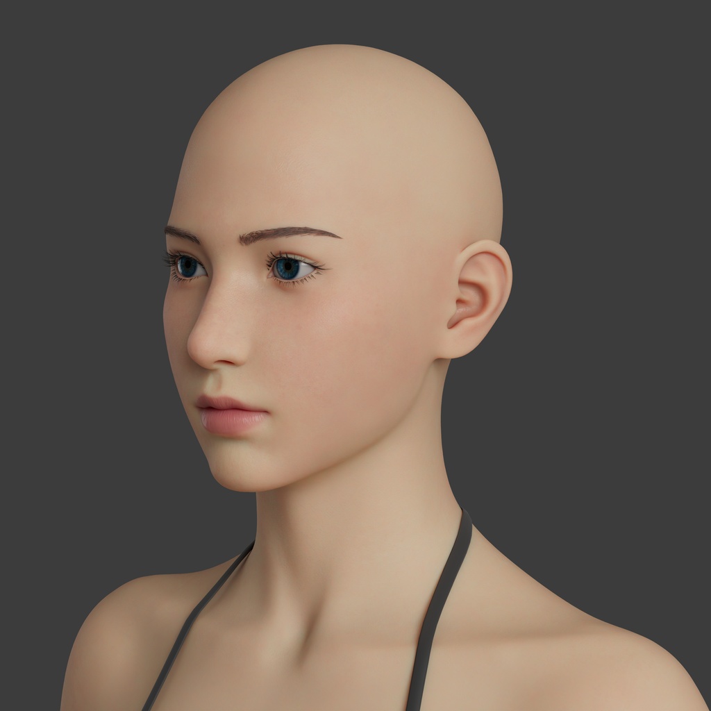 素体モデルデータ(女性)【商用】