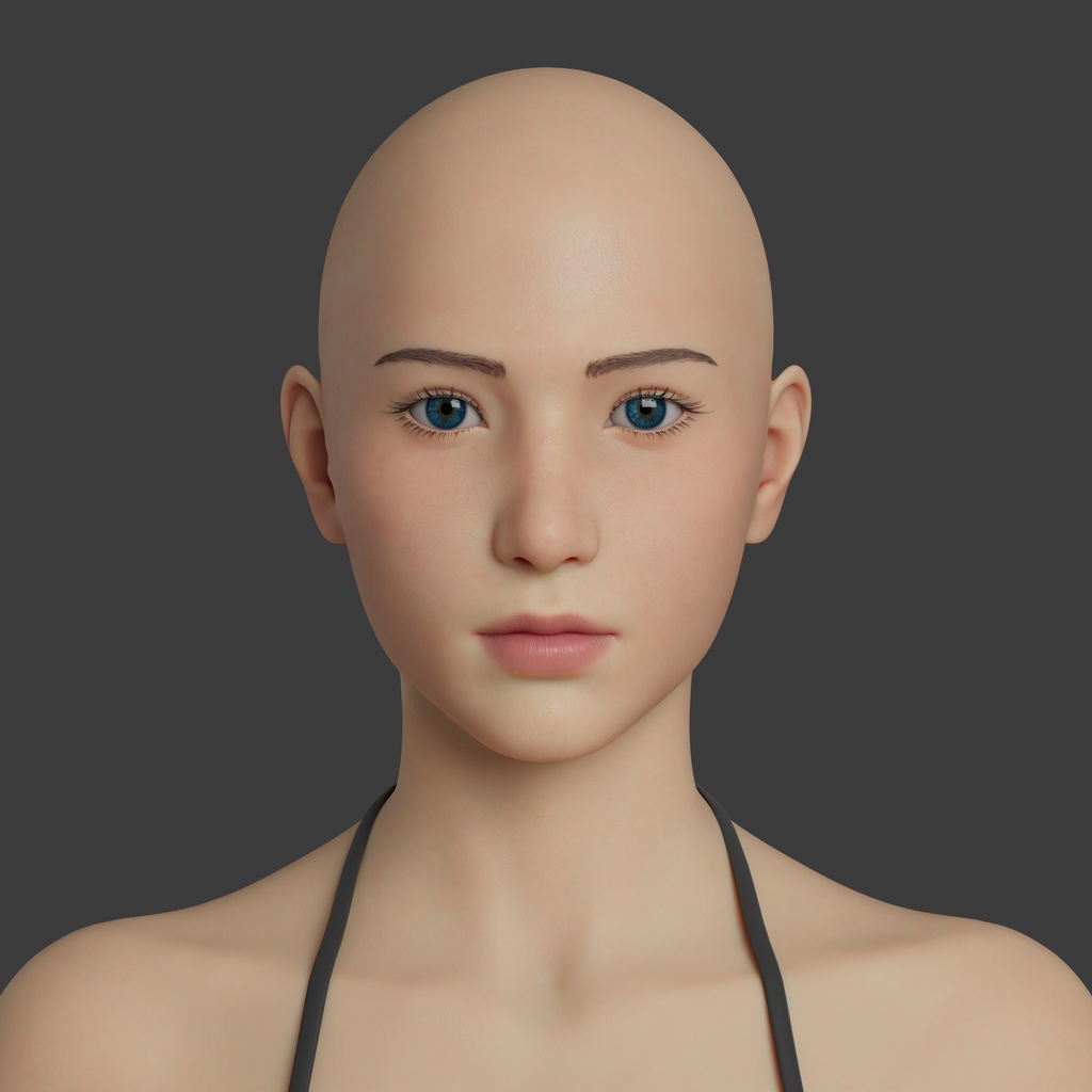 素体モデルデータ(女性)【商用】