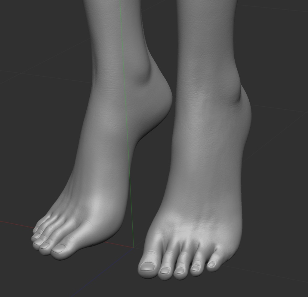 素体モデルデータ(女性)【商用】