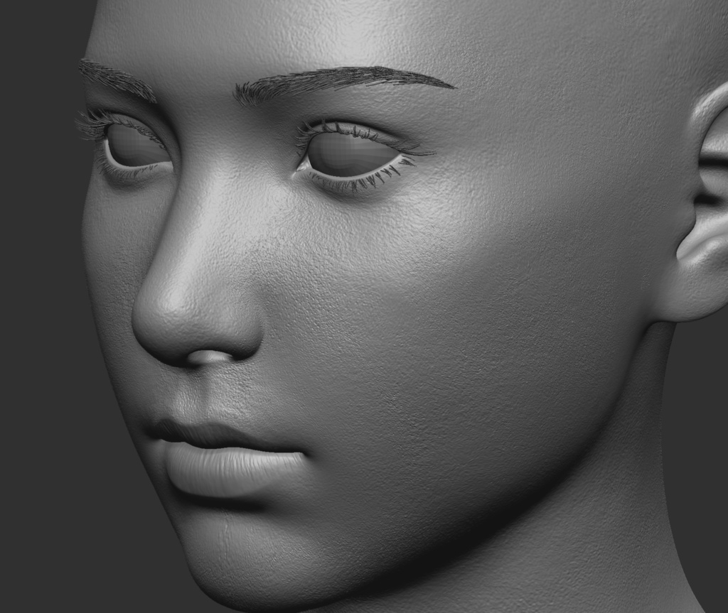 素体モデルデータ(女性)【商用】