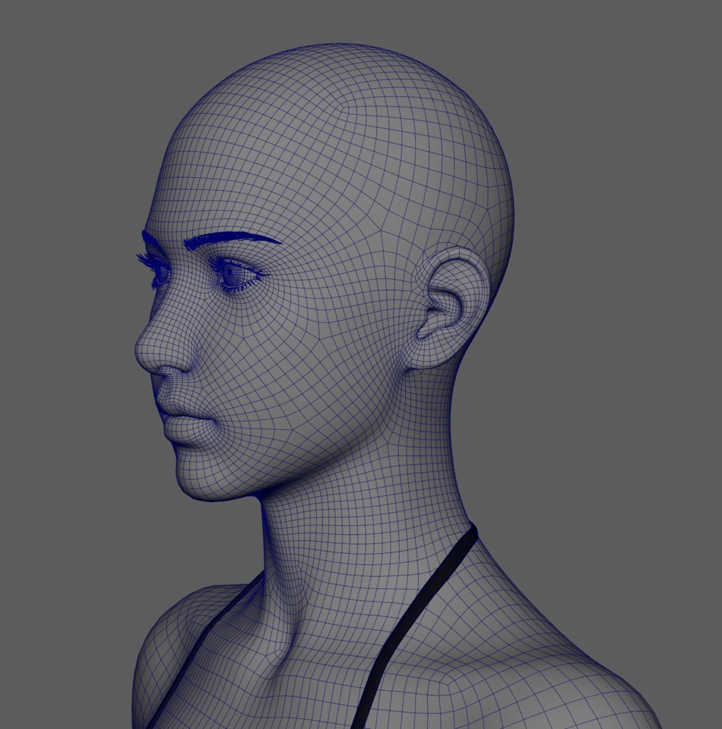 素体モデルデータ(女性)【個人用】