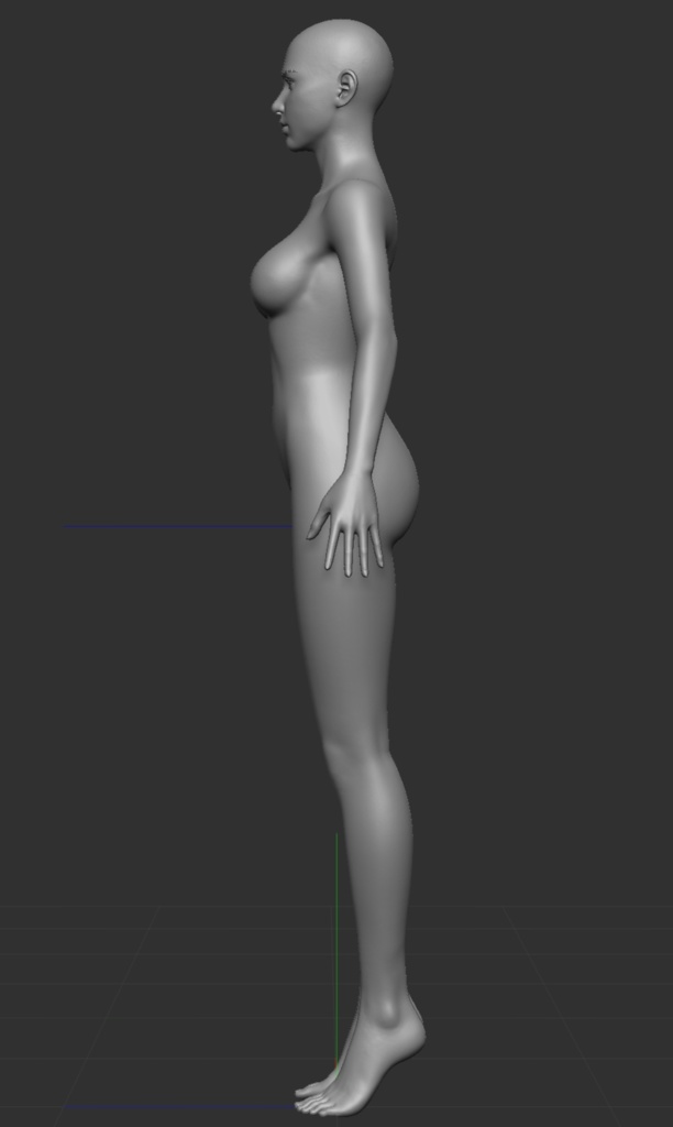 素体モデルデータ(女性)【個人用】