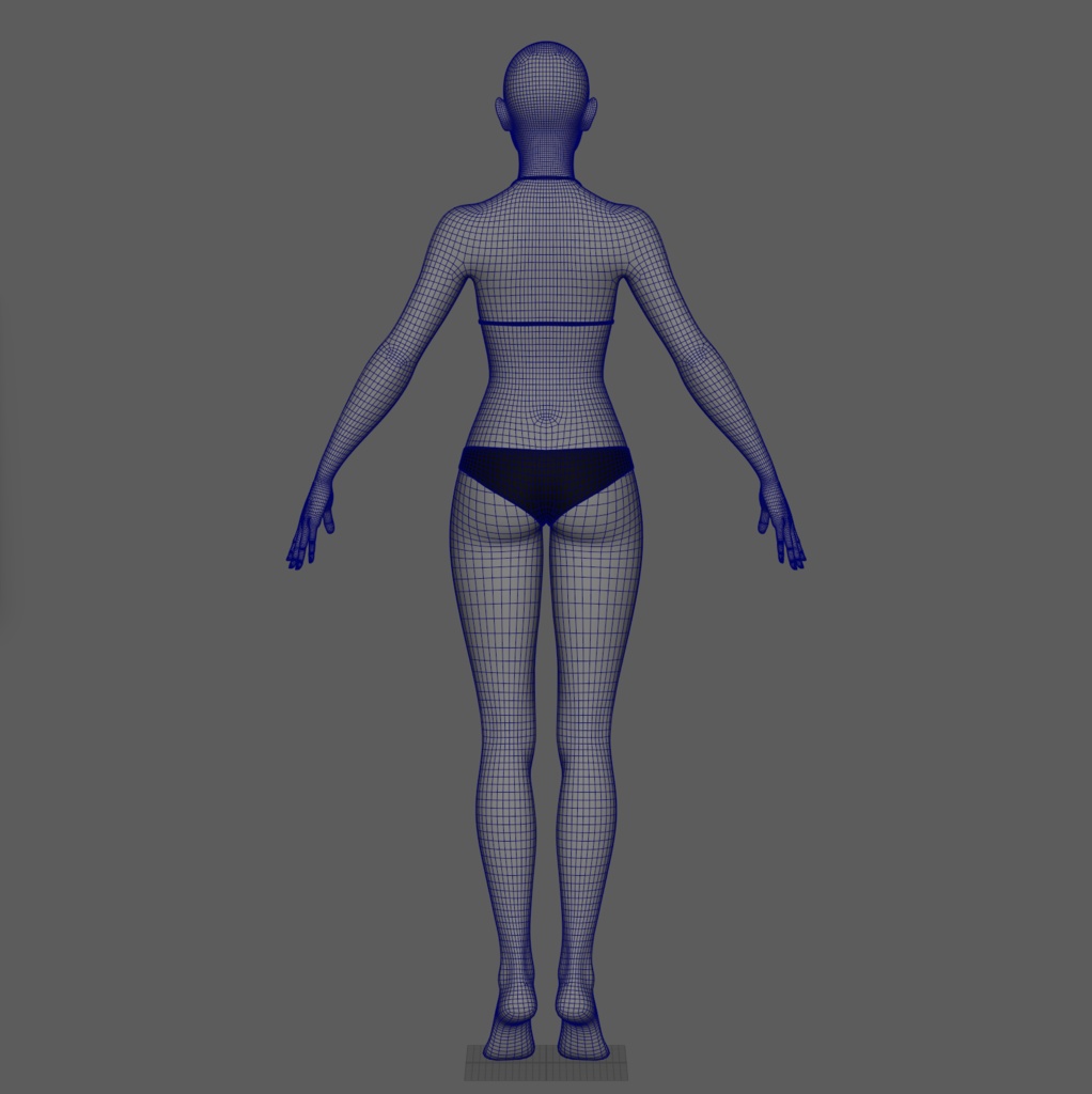 素体モデルデータ(女性)【個人用】
