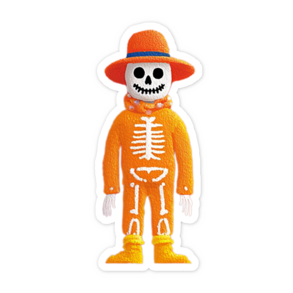 skeleton(骸骨)スマホステッカー