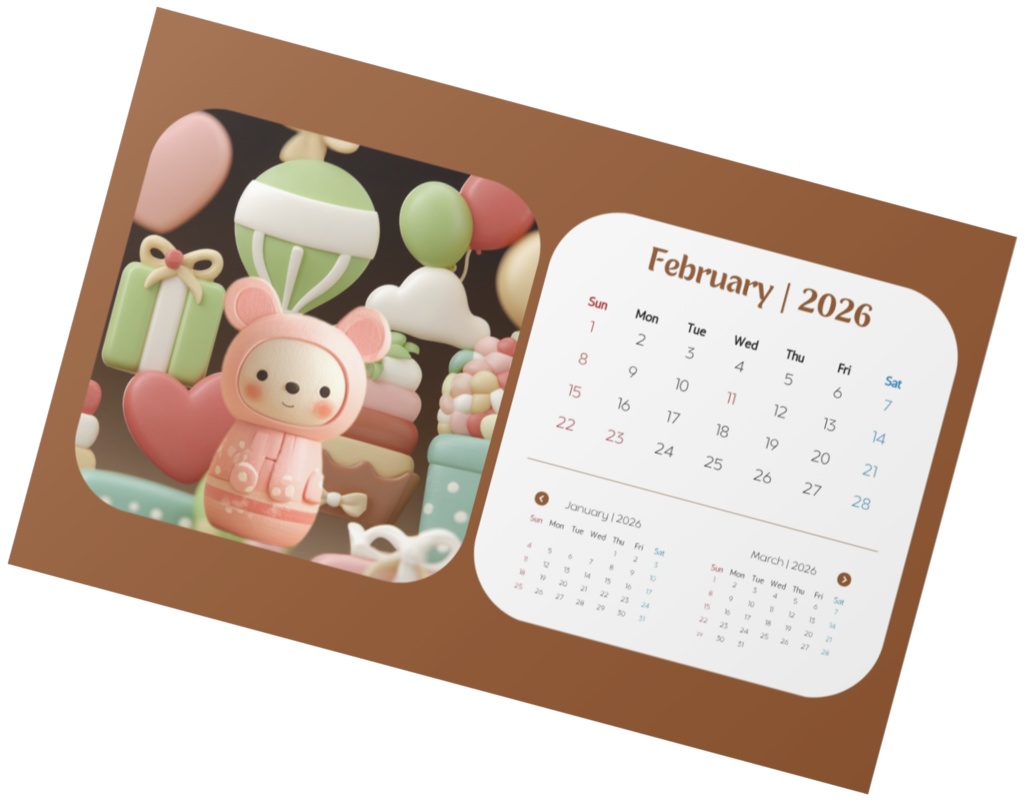 KOKESHI CALENDA 2026