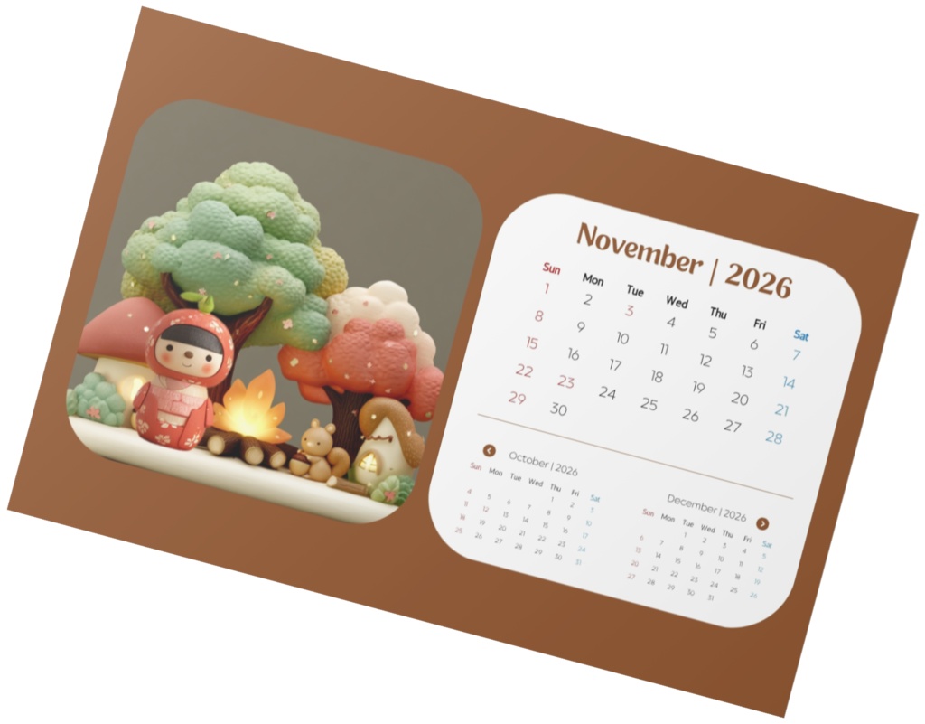 KOKESHI CALENDA 2026