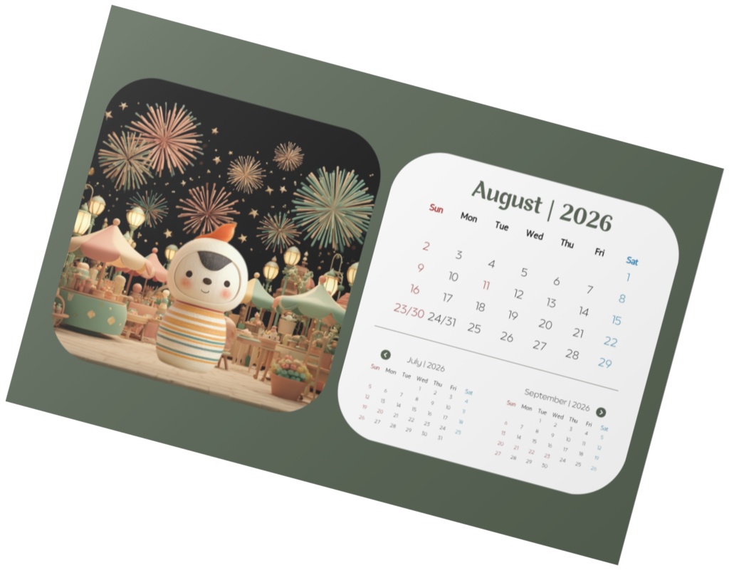 KOKESHI CALENDA 2026