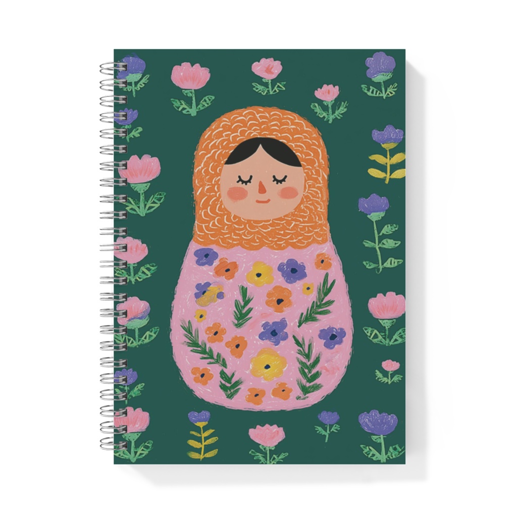 リンクノート（ほのぼのマトリョーシカ）A5サイズ
