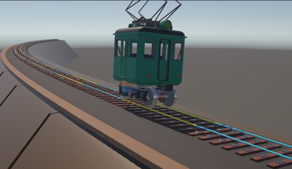unity6用アセット 【鉄道物理エンジン 体験版】 v0.01