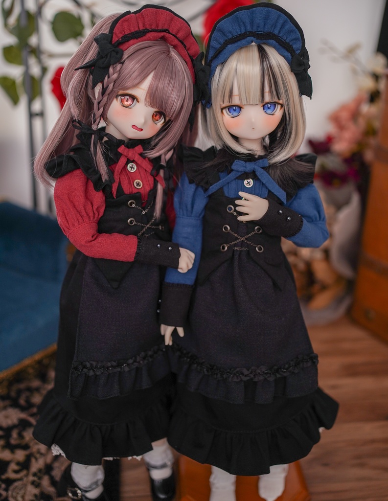 MDDサイズお洋服 ブラックメイドセット