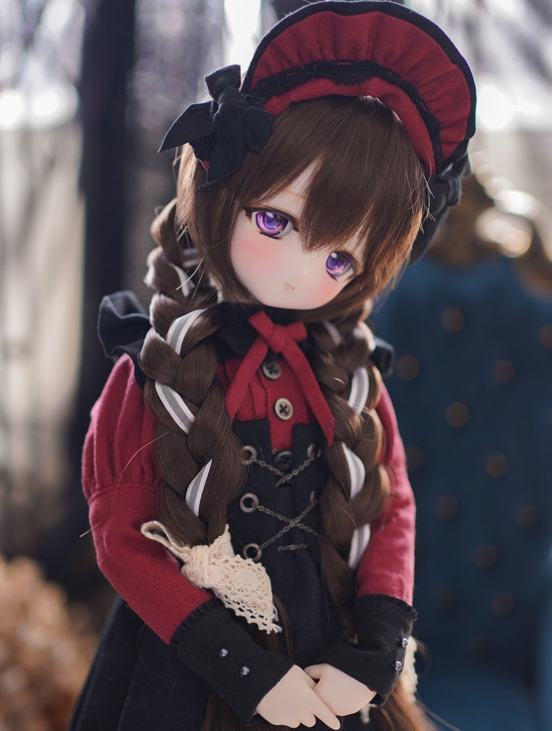 MDDサイズお洋服 ブラックメイドセット