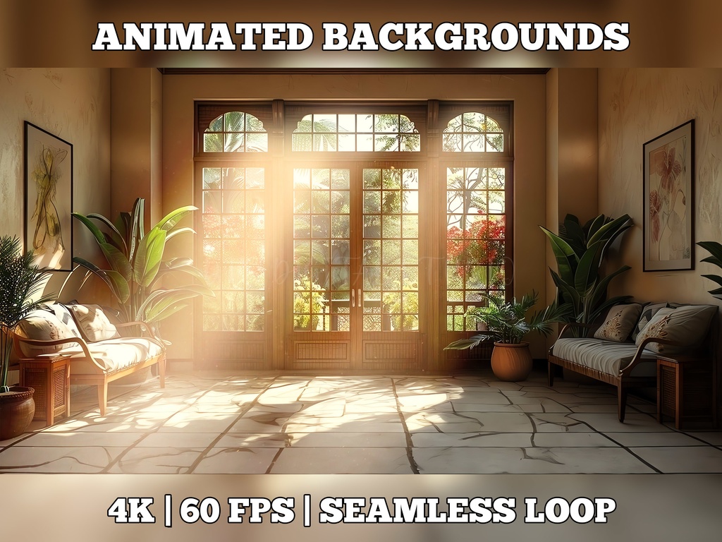 Vtuber Background Animated, Animated Background, stream room background, vtuber room background, animated background twitch, seamless looped, country club