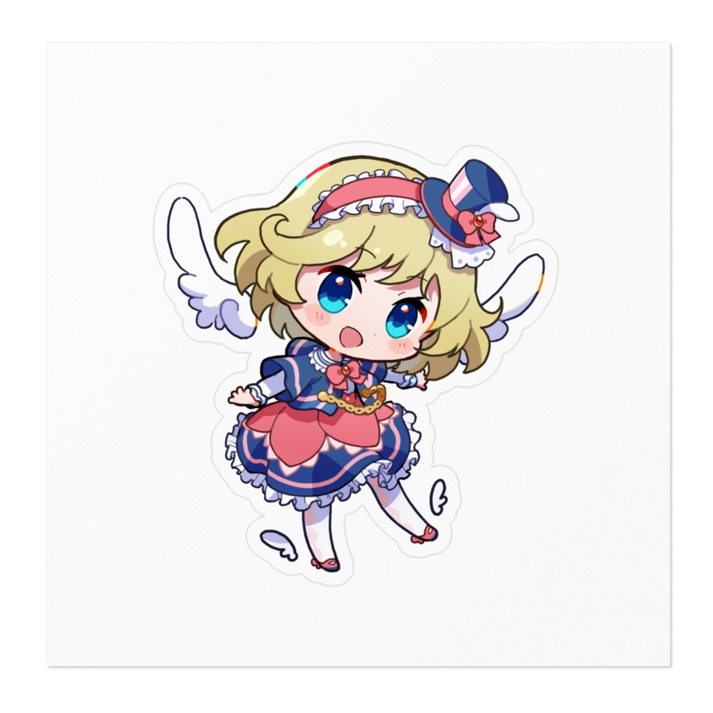 ステッカー(ミニヒナ)100×100mm