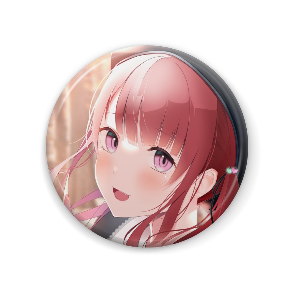 １周年記念絵缶バッチ