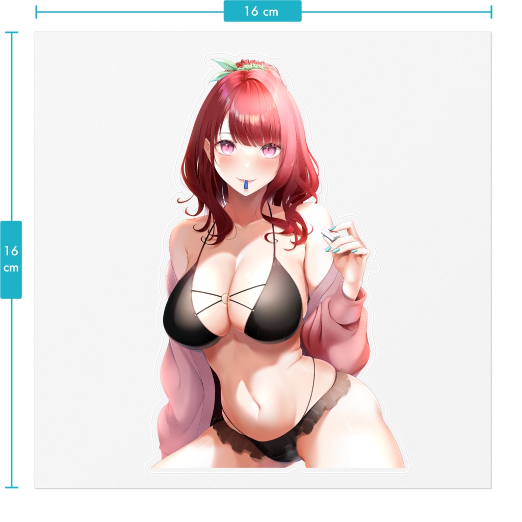 2周年記念 水着つむりんご ステッカー