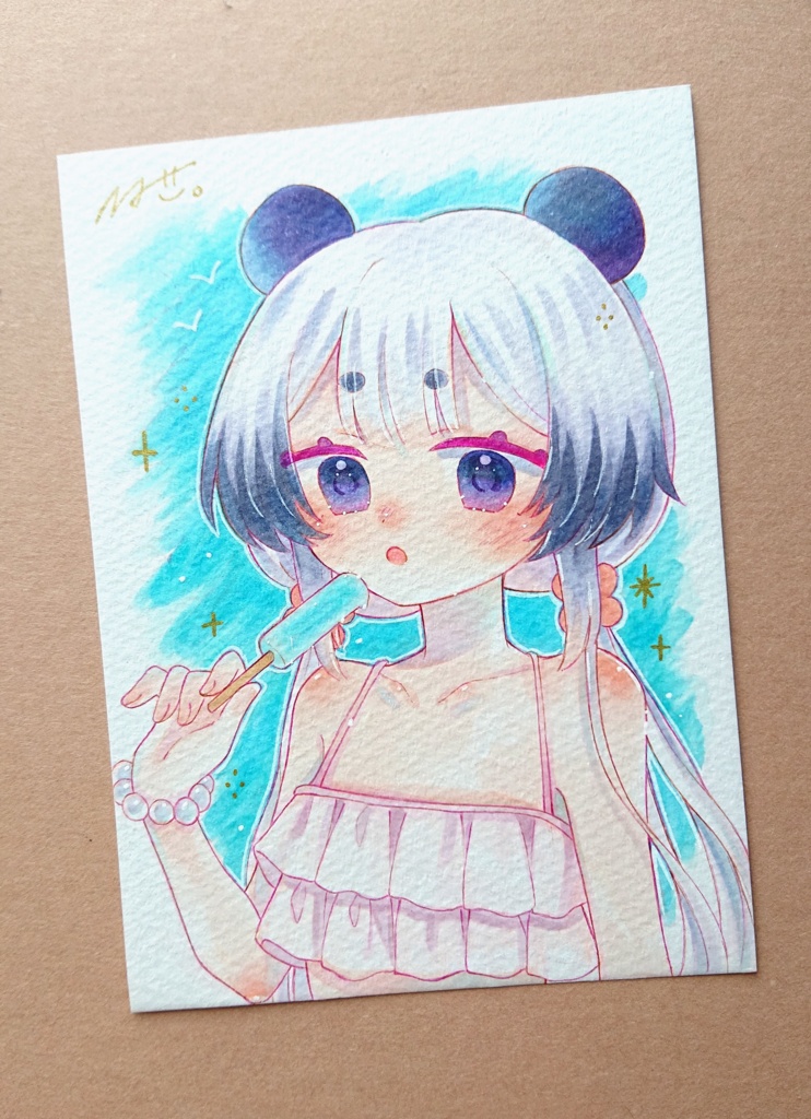 【原画】水着パンダちゃん