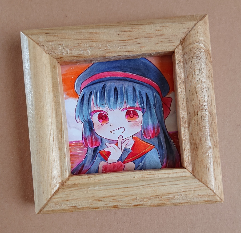 【原画】夕凪の海