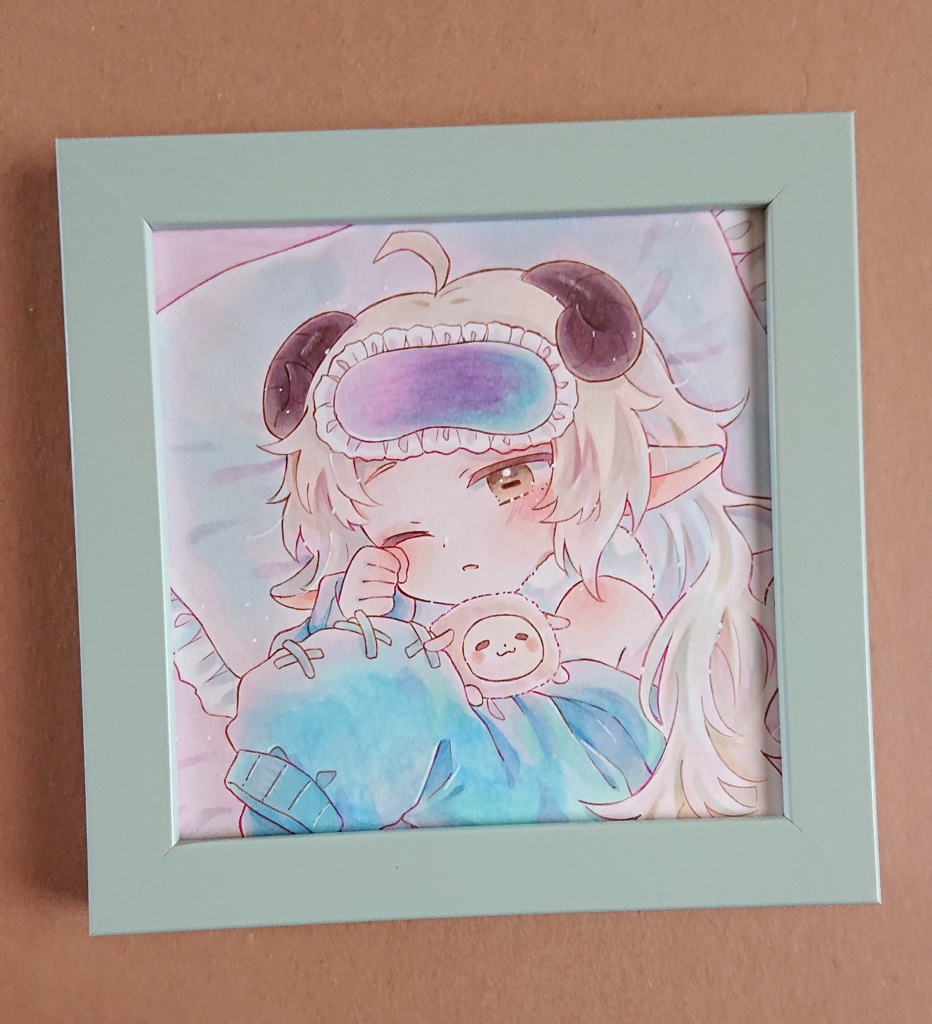 【原画】ねむねむひつじちゃん