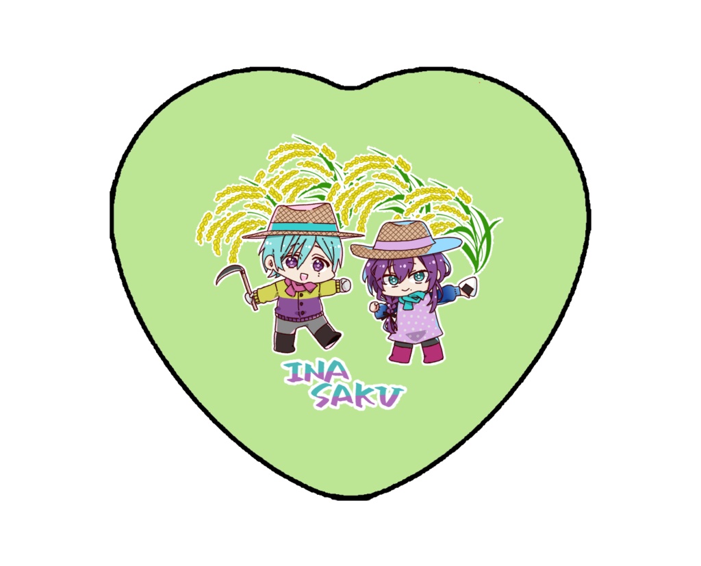 INASAKU♡缶バッジ
