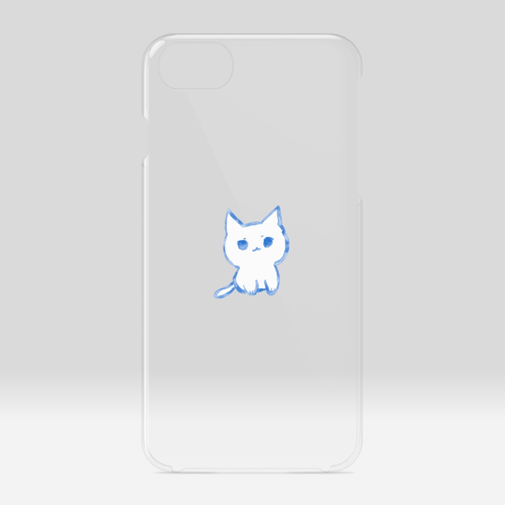 ちいさいねこクリアiPhoneケース